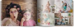 Thumbnail for 9x12 Landscape Photobook with Borderless Collage Custom Colour design 1